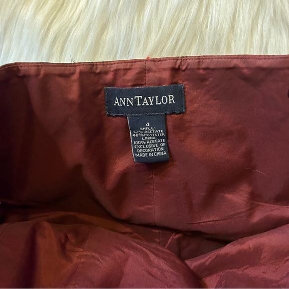 Ann Taylor Y2K Maroon Tube Top Cropped Size 4 - Picture 2 of 6